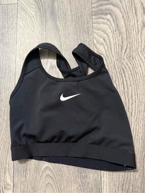 Nike Dri-FIT Black Sports Bra Small youth